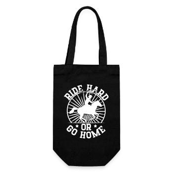 Rodeo Horse Riding Ride Hard Or Go Home Cowboy - Gift Bag for Bottles - black - Front