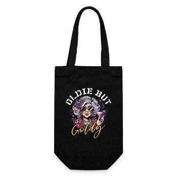 Oldie But Goldy Strong And Stylish - Gift Bag for Bottles - black - Front