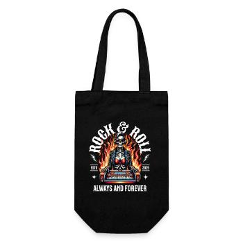 Rock and Roll Always and Forever Rockabilly 2025 - Gift Bag for Bottles - black - Front