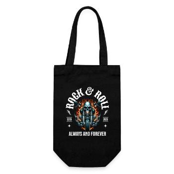 Rock and Roll Always and Forever Rockabilly 2025 - Gift Bag for Bottles - black - Front