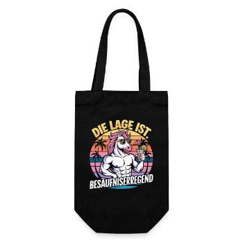 The location is drunken Unicorn Summer - Gift Bag for Bottles - black - Front