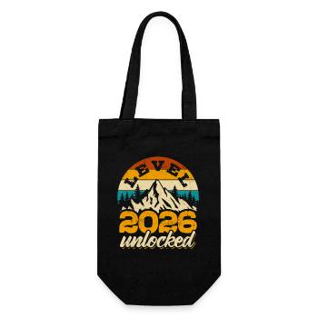 Happy New Year | Level 2026 unlocked | Gamer - Geschenkbeutel für Flaschen - Schwarz - Vorne
