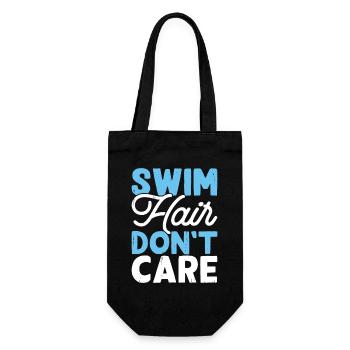 Schwimmen Wassersport Schwimmer Geschenke - Geschenkbeutel für Flaschen - Schwarz - Vorne