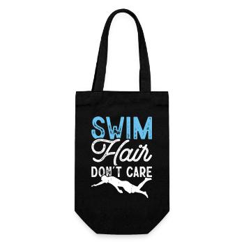 Schwimmen Wassersport Schwimmer Geschenke - Geschenkbeutel für Flaschen - Schwarz - Vorne
