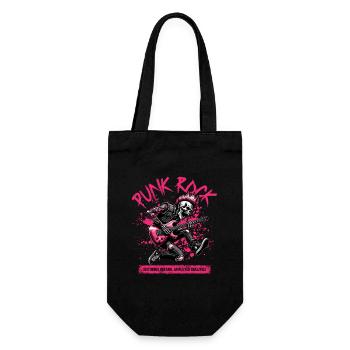 Punk Rock Rebellion Skull Festival Kunst - Geschenkbeutel für Flaschen - Schwarz - Vorne