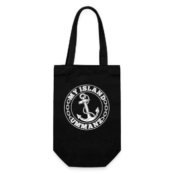 Baltic Sea Holiday ISLAND UMMANZ Fun - Gift Bag for Bottles - black - Front