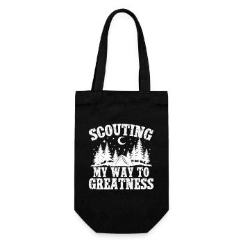 boys scout Scouting My Way To Greatness Scout - Gift Bag for Bottles - black - Front