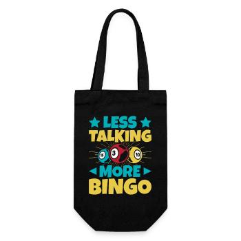 Jeu de bingo Moins parler Plus Bingo - Sac à bouteille - noir - Devant