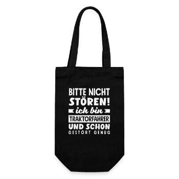 Tractor Driver Tractor Farmer Funny Farm - Gift Bag for Bottles - black - Front