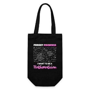 I Want to Be a Mathematician - Gift Bag for Bottles - black - Front