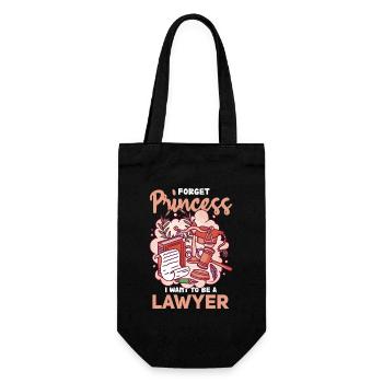 Forget Princess – Lawyer's Dreams - Gift Bag for Bottles - black - Front