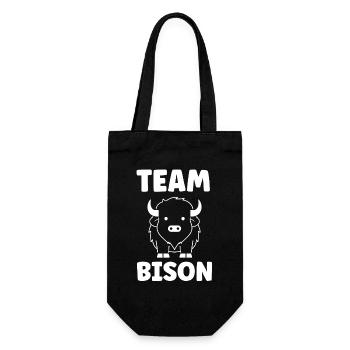 bison - Gift Bag for Bottles - black - Front