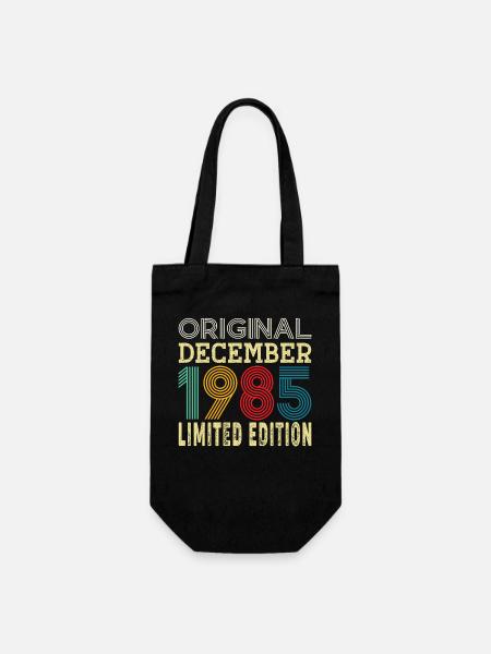 40 Ans 40e Anniversaire Cadeau Né en Décembre 1985 - Sac à bouteille - noir