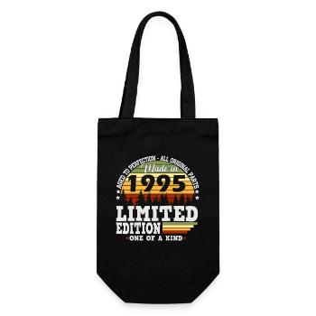 1995 Vintage Birthday Retro Gift - Gift Bag for Bottles - black - Front