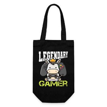 Âne Gamer - Sac à bouteille - noir - Devant