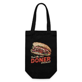 Doner Kebab Humor - Gift Bag for Bottles - black - Front