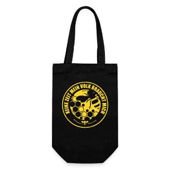 No time my colony needs me bee beekeeper - Gift Bag for Bottles - black - Front