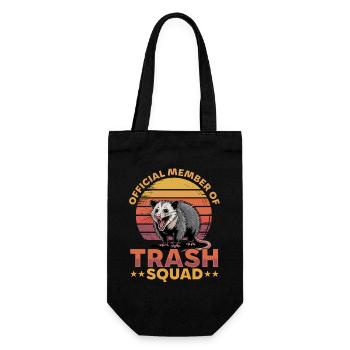 Funny Opossum - Gift Bag for Bottles - black - Front