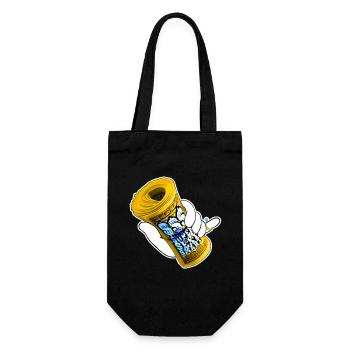 Money - Gift Bag for Bottles - black - Front