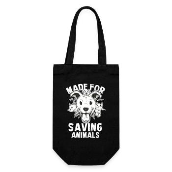 Paw Rescue – Motif de sauvetage des animaux - Sac à bouteille - noir - Devant