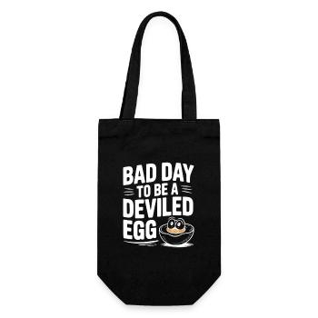 Bad Day to Be a Deviled Egg - Gift Bag for Bottles - black - Front