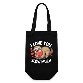 Je t’aime beaucoup Slow Sloth Chemise - Sac à bouteille - noir - Devant