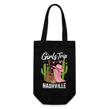 Girls Trip Nashville - Geschenkbeutel für Flaschen - Schwarz - Vorne