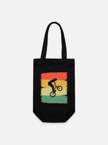 Bmx - Geschenkbeutel für Flaschen - Schwarz