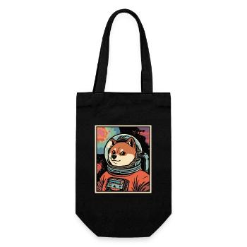 Astronaute de Space Shiba - Sac à bouteille - noir - Devant
