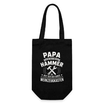 Dad Hammer Toolbox - Gift Bag for Bottles - black - Front
