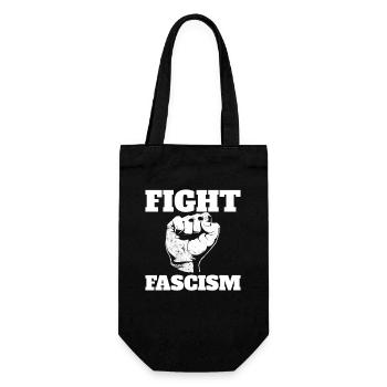 Fight against fascism Anti-fascism - Gift Bag for Bottles - black - Front