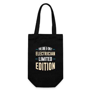 The Only Electrician – Limited Edition - Gift Bag for Bottles - black - Front