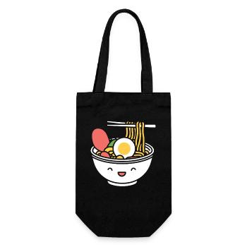 Ramen - Geschenkbeutel für Flaschen - Schwarz - Vorne