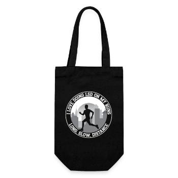 Marathon Runner LOve Doing LSD My Run Running Gift - Gift Bag for Bottles - black - Front