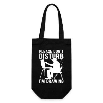 Peintre drôle d’art s’il vous plaît ne dérangez pas, je dessine - Sac à bouteille - noir - Devant