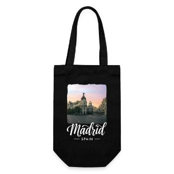 Madrid - Gift Bag for Bottles - black - Front