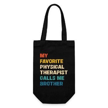 Le kinésithérapeute préféré m’appelle mon frère - Sac à bouteille - noir - Devant