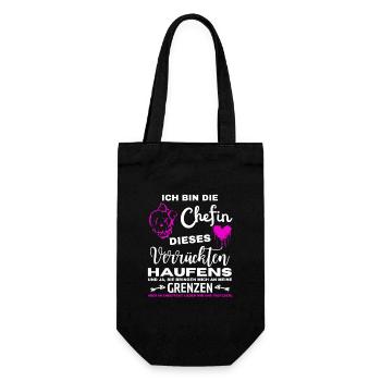 Je suis le patron de cette bande de fous - Sac à bouteille - noir - Devant