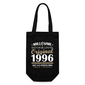 Vintage 1996 Original 30th Anniversary Gift - Gift Bag for Bottles - black - Front