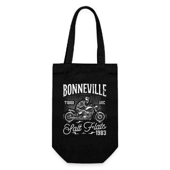 Bonneville Salt Flats Motorcycle Birthday 1983 - Gift Bag for Bottles - black - Front