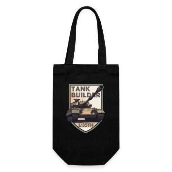 Tank Builder 1/35 Badge - Gift Bag for Bottles - black - Front