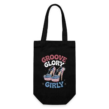 Groove Glory Girly Shoes Design for Patriots - Gift Bag for Bottles - black - Front