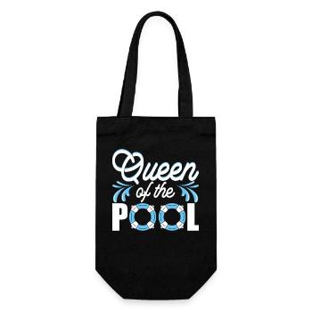 Schwimmen Wassersport Schwimmer Geschenke - Geschenkbeutel für Flaschen - Schwarz - Vorne