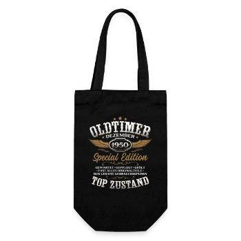 Cadeau pour le 75e anniversaire Voiture ancienne décembre 1950 - Sac à bouteille - noir - Devant