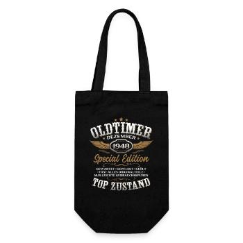 Cadeau du 77e anniversaire Voiture ancienne décembre 1948 - Sac à bouteille - noir - Devant