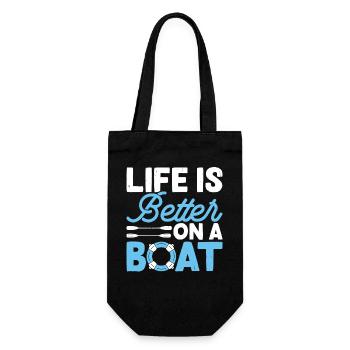 Kayak Kayaker Gifts Water Sports Outfits - Gift Bag for Bottles - black - Front