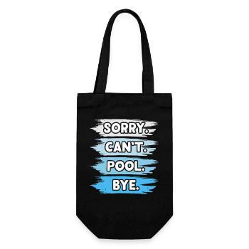 Schwimmen Wassersport Schwimmer Geschenke - Geschenkbeutel für Flaschen - Schwarz - Vorne