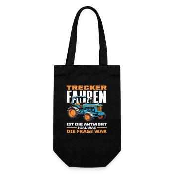 Tractor Driver Tractor Lover Funny Farm - Gift Bag for Bottles - black - Front