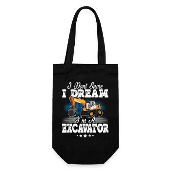 Excavator Operator - Gift Bag for Bottles - black - Front