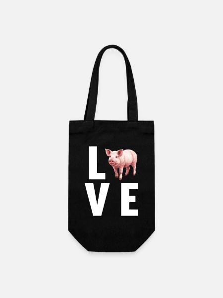 Cochon Cochon - Sac à bouteille - noir